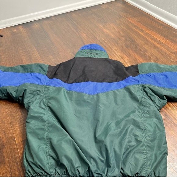 Vintage Columbia Powder Keg Ski Jacket Blue Green Mens Large w/ Coat Insert Warm - Picture 7 of 16